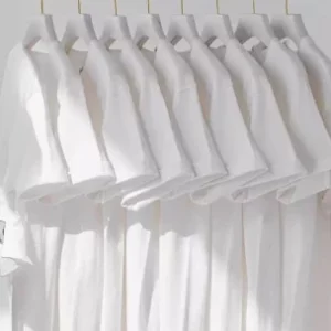 Lot of 100 white cotton T-shirts